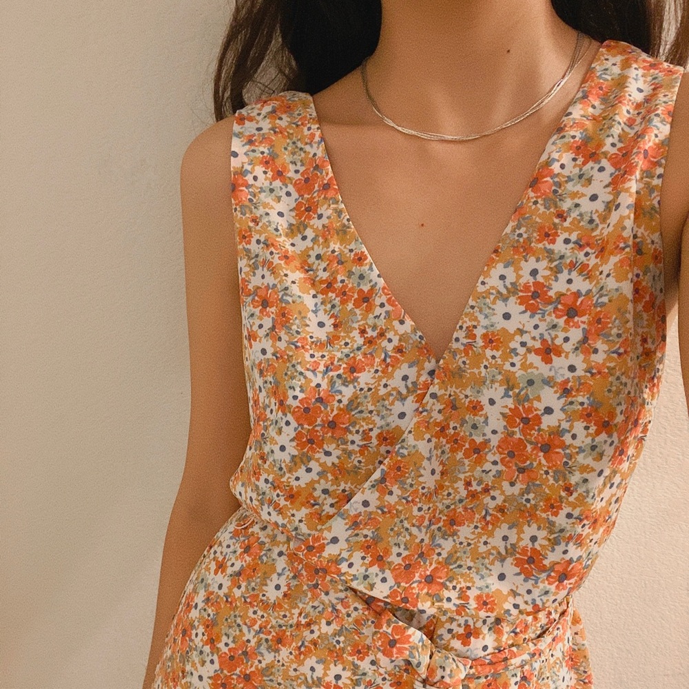 June&Hudson Floral Jumpsuits Overall Romper